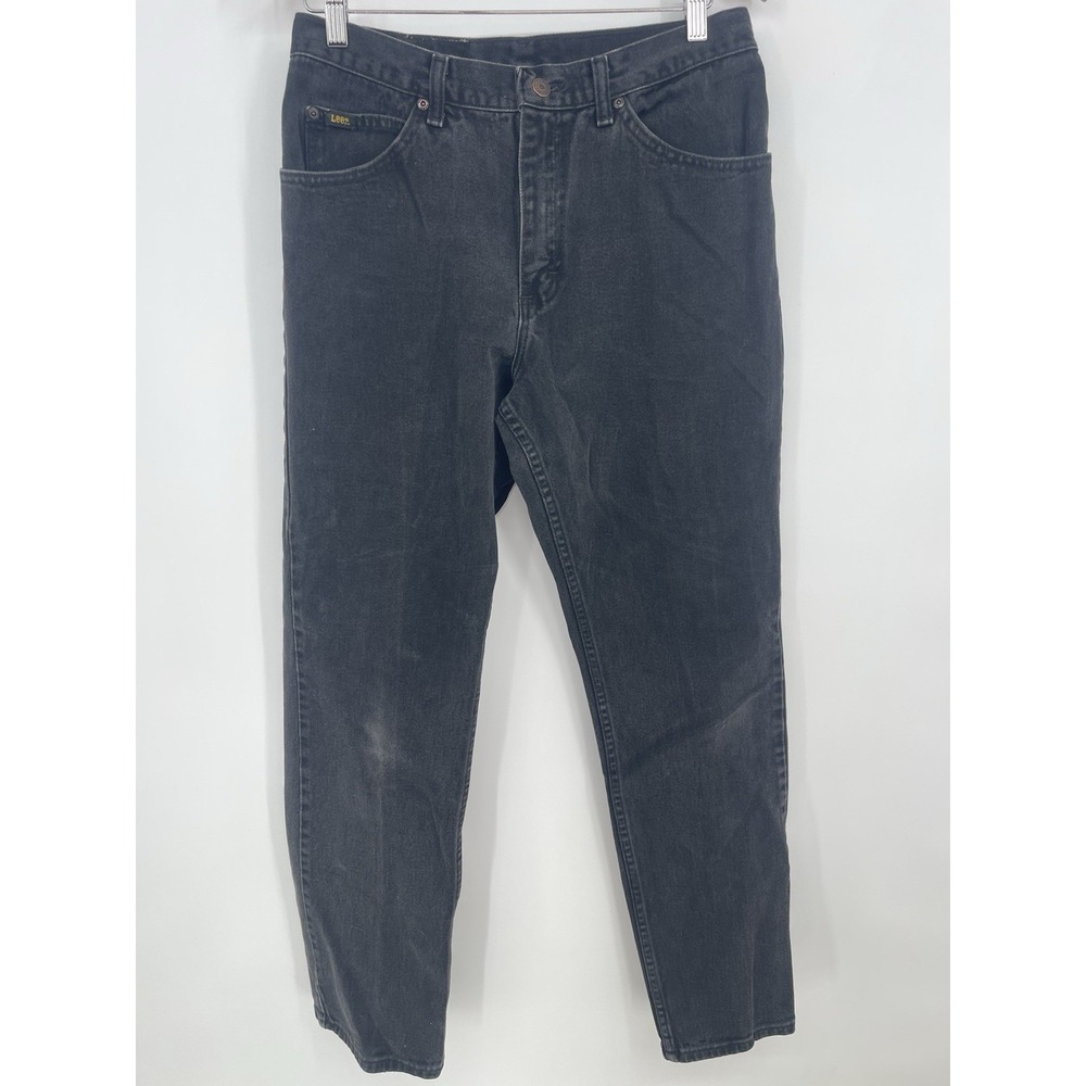 Vintage Lee Rider Jeans Mens 28x29‎ Black 1990s USA Bin9